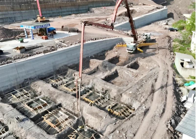 總投資4億元！食品產業園配套基礎設施項目施工現場